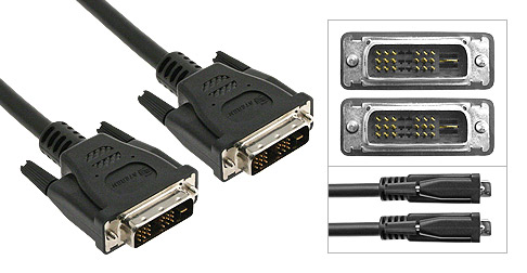 6 foot DVI D (M) to DVI D (M) Video/Audio Cable