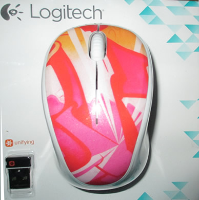 Logitech m317 2.4G Wireless 3-Button Optical Scroll Mouse -Solar